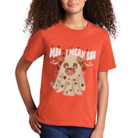 Moo I Mean Boo Funny Halloween Pig Ghost Kids T-Shirt