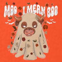 Moo I Mean Boo Funny Halloween Pig Ghost Kids T-Shirt
