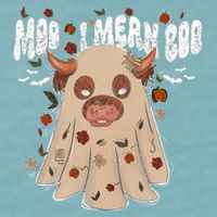 Moo I Mean Boo Funny Halloween Pig Ghost Sueded Cloud Jersey T-Shirt
