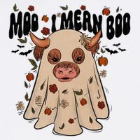 Moo I Mean Boo Funny Halloween Pig Ghost Garment-Dyed Sweatshirt