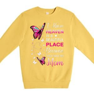 Mom Is My Guardian Angel In Heaven Memorial Day Premium Crewneck Sweatshirt