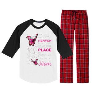 Mom Is My Guardian Angel In Heaven Memorial Day Raglan Sleeve Pajama Set