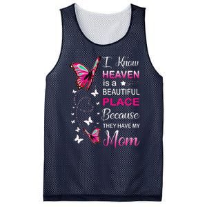 Mom Is My Guardian Angel In Heaven Memorial Day Mesh Reversible Basketball Jersey Tank