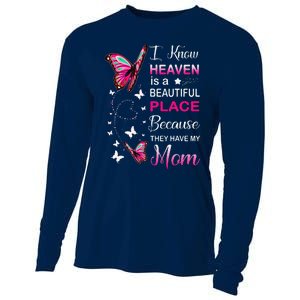 Mom Is My Guardian Angel In Heaven Memorial Day Cooling Performance Long Sleeve Crew