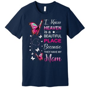 Mom Is My Guardian Angel In Heaven Memorial Day Premium T-Shirt