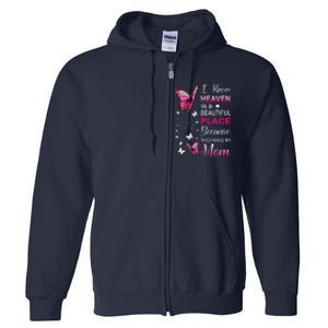 Mom Is My Guardian Angel In Heaven Memorial Day Full Zip Hoodie