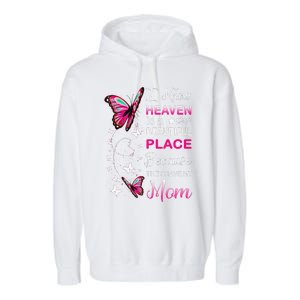 Mom Is My Guardian Angel In Heaven Memorial Day Garment-Dyed Fleece Hoodie