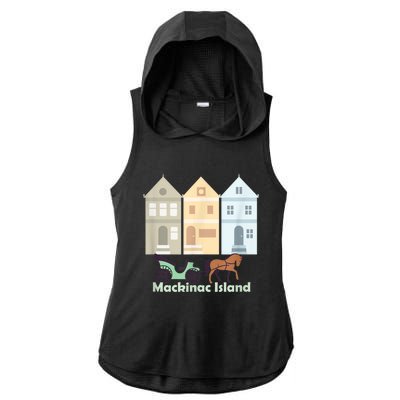 Mackinac Island Ladies PosiCharge Tri-Blend Wicking Draft Hoodie Tank