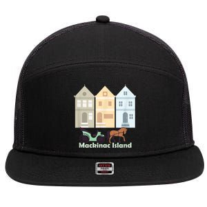 Mackinac Island 7 Panel Mesh Trucker Snapback Hat