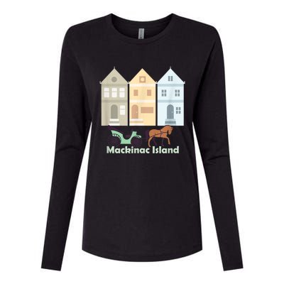 Mackinac Island Womens Cotton Relaxed Long Sleeve T-Shirt