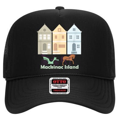 Mackinac Island High Crown Mesh Back Trucker Hat