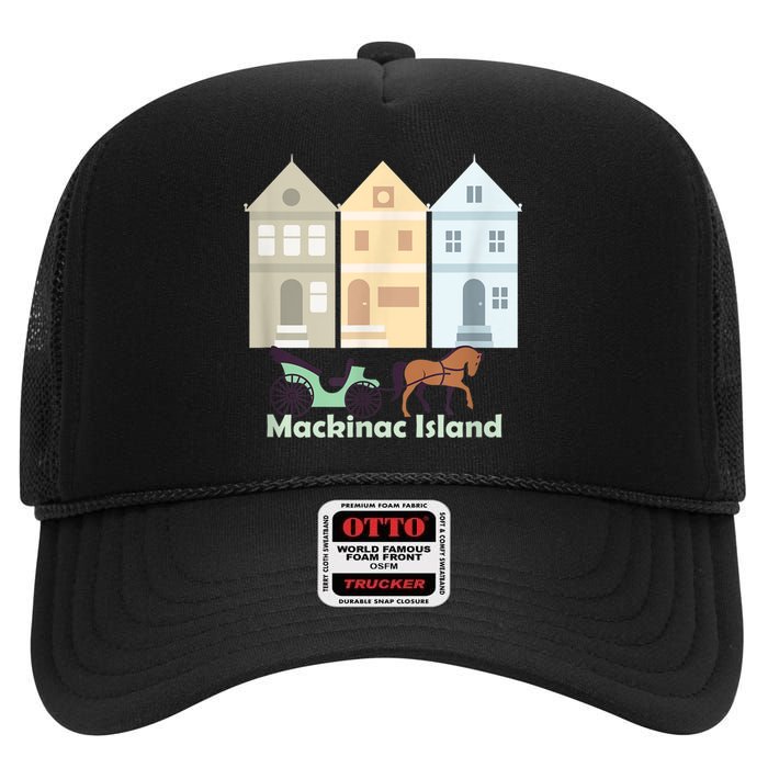 Mackinac Island High Crown Mesh Back Trucker Hat