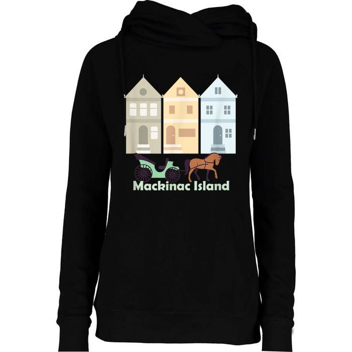 Mackinac Island Womens Funnel Neck Pullover Hood