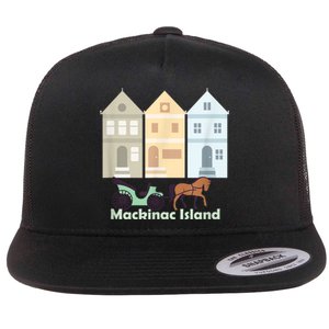 Mackinac Island Flat Bill Trucker Hat