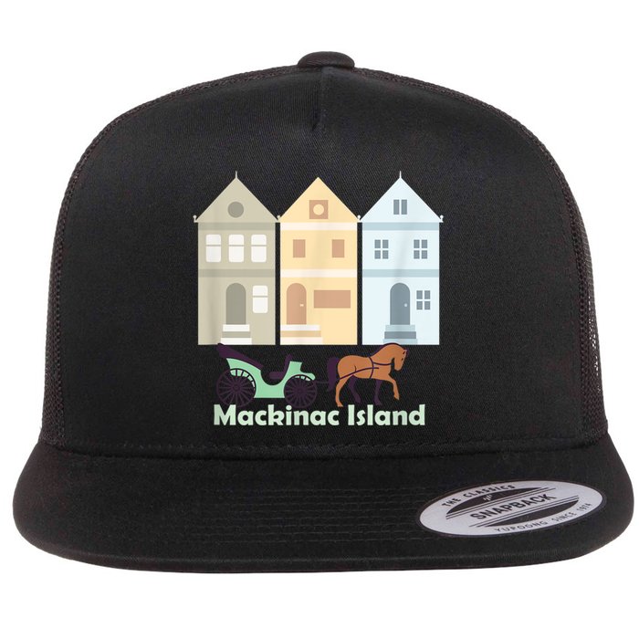 Mackinac Island Flat Bill Trucker Hat