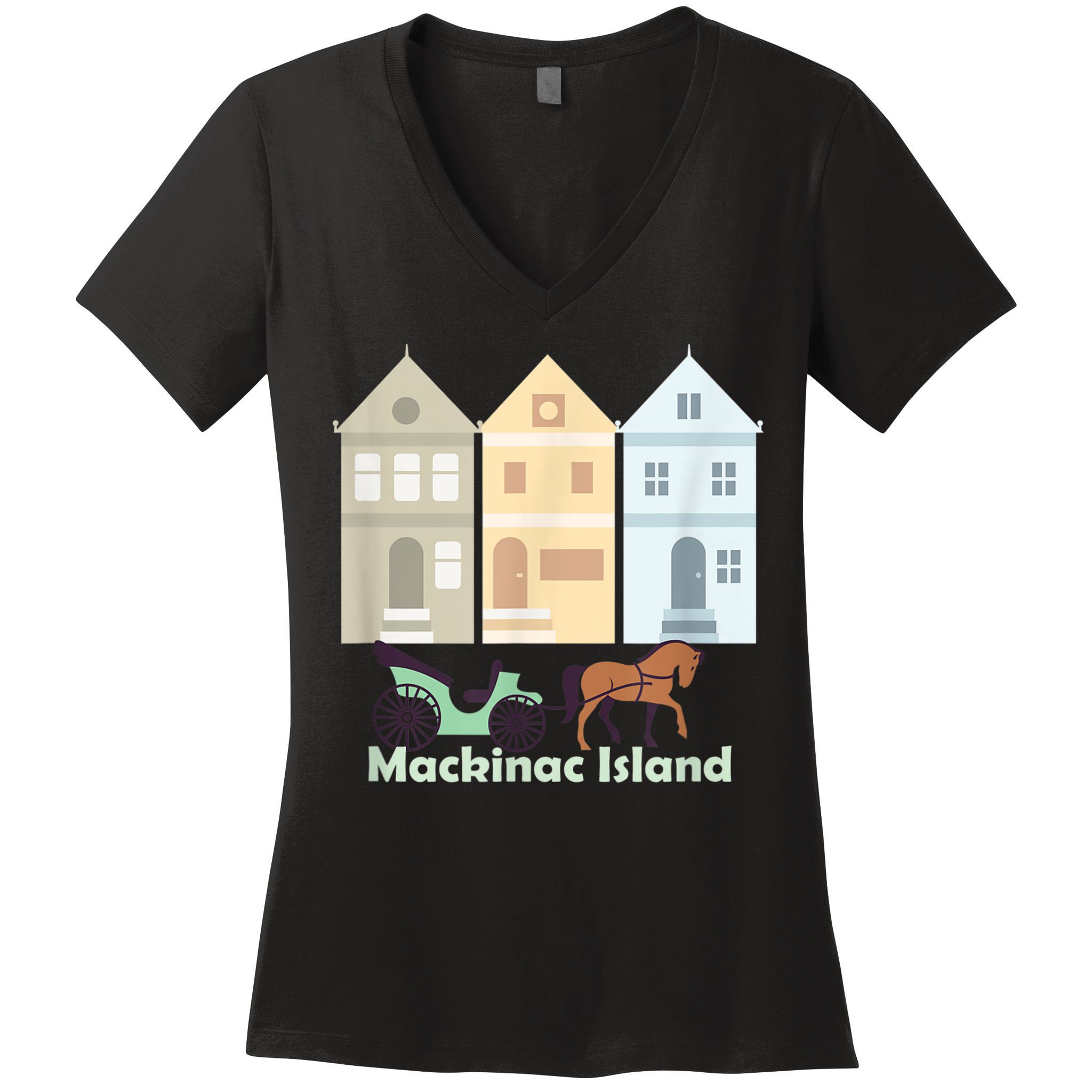 Mackinac Island Women's V-Neck T-Shirt