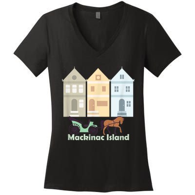 Mackinac Island Women's V-Neck T-Shirt