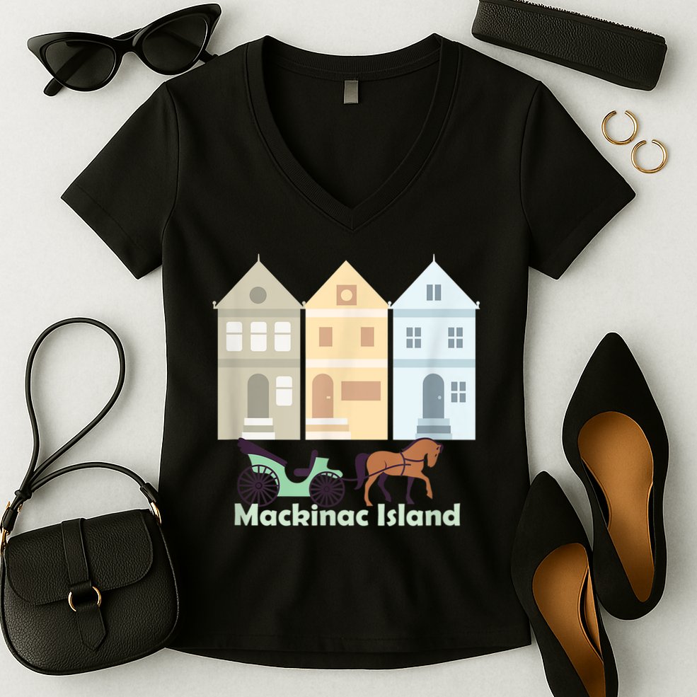 Mackinac Island Women's V-Neck T-Shirt