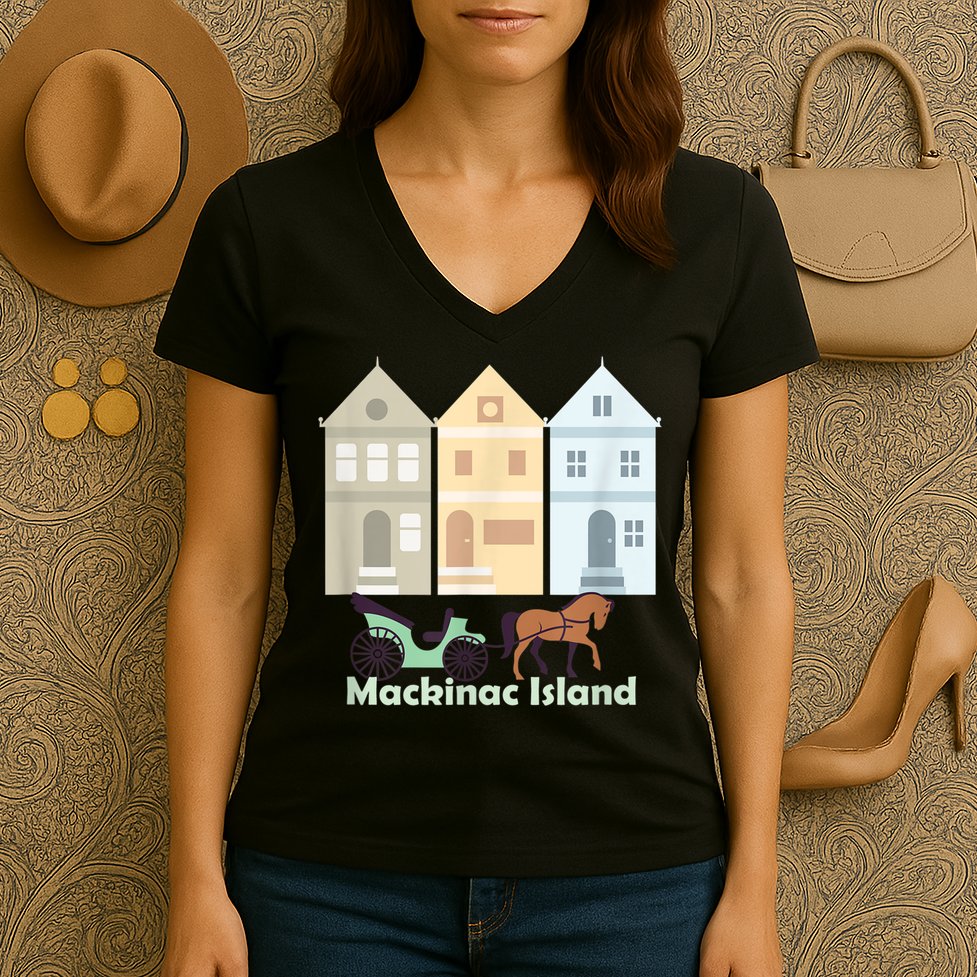Mackinac Island Women's V-Neck T-Shirt