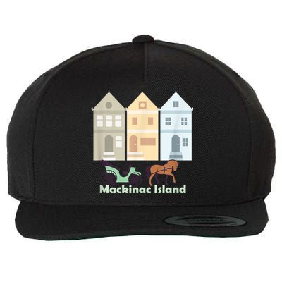 Mackinac Island Wool Snapback Cap