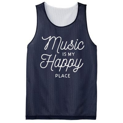 Music Is My Happy Place Mesh Reversible Basketball Jersey Tank