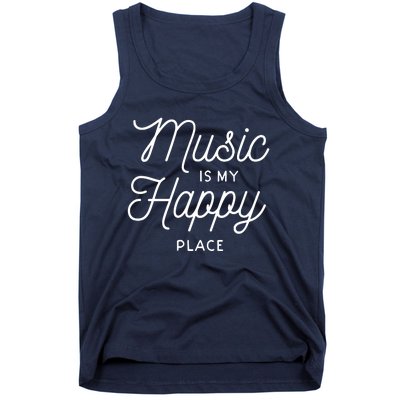 Music Is My Happy Place Tank Top