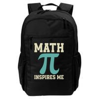 Math Inspires Me Geeky Math Nerdy Teacher Funny Pi Day Gift Daily Commute Backpack
