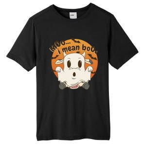 Moo I Mean Boo Meaningful Gift Funny Halloween Cool Gift Tall Fusion ChromaSoft Performance T-Shirt