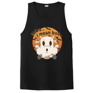 Moo I Mean Boo Meaningful Gift Funny Halloween Cool Gift PosiCharge Competitor Tank