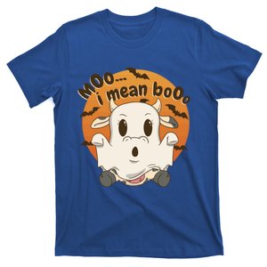 Moo I Mean Boo Meaningful Gift Funny Halloween Cool Gift T-Shirt