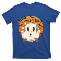 Moo I Mean Boo Meaningful Gift Funny Halloween Cool Gift T-Shirt