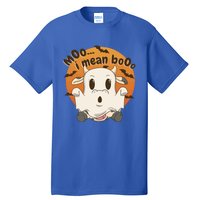 Moo I Mean Boo Meaningful Gift Funny Halloween Cool Gift Tall T-Shirt