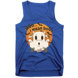 Moo I Mean Boo Meaningful Gift Funny Halloween Cool Gift Tank Top