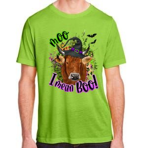 Moo I Mean Boo Witch Funny Cow With Halloween Costume Gift Adult ChromaSoft Performance T-Shirt