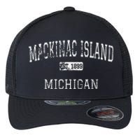 Mackinac Island Michigan MI Vintage Flexfit Unipanel Trucker Cap