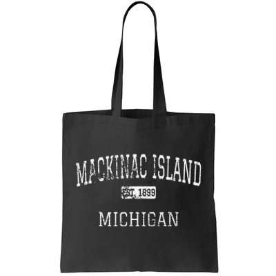 Mackinac Island Michigan MI Vintage Tote Bag