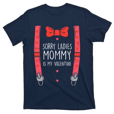 Mommy Is My Valentine Suspenders Bow Tie Boy T-Shirt