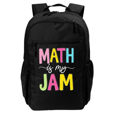 Math Is My Jam Mathematics Math Teacher Professor Math Daily Commute Backpack