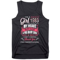 Made In March 1983 40 Years Being Awesome 40th Birthday Tank Top