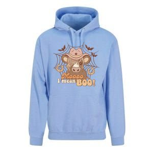 Moo I Mean Boo Ghost Cow Cow Hat Western Halloween Meaningful Gift Unisex Surf Hoodie