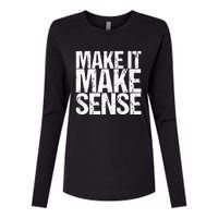 Make It Make Sense Womens Cotton Relaxed Long Sleeve T-Shirt