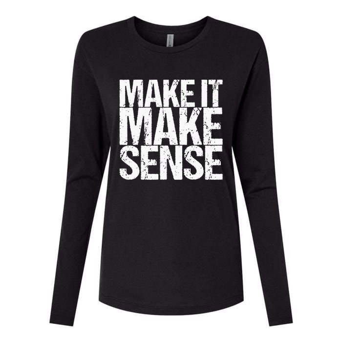 Make It Make Sense Womens Cotton Relaxed Long Sleeve T-Shirt