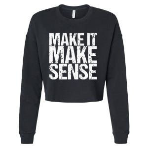 Make It Make Sense Cropped Pullover Crew