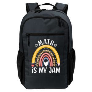 Math Is My Jam First Day Back To School Math Teacher Student Daily Commute Backpack