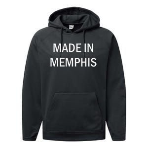 Made In Memphis 901 Tigers Grizzlies Tennessee Graphic Performance Fleece Hoodie