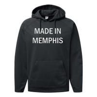 Made In Memphis 901 Tigers Grizzlies Tennessee Graphic Performance Fleece Hoodie