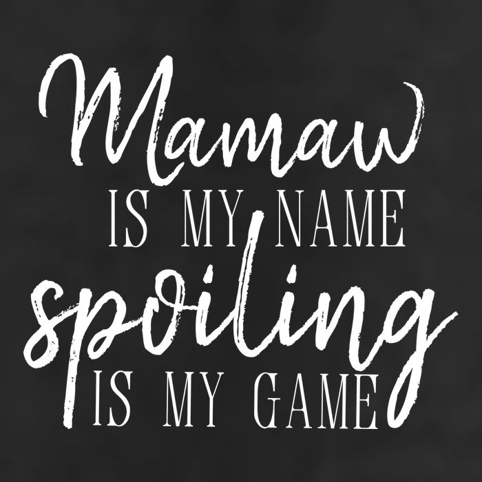 Mamaw Is My Name Spoiling Is My Game Gift 7 Panel Mesh Trucker Snapback Hat