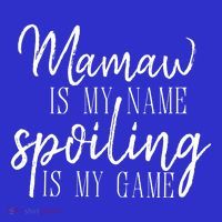 Mamaw Is My Name Spoiling Is My Game Gift Stripe Pom Pom Beanie