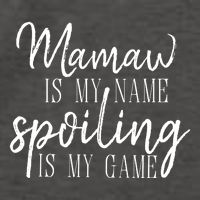 Mamaw Is My Name Spoiling Is My Game Gift Vector Backpack