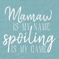 Mamaw Is My Name Spoiling Is My Game Gift Sueded Cloud Jersey T-Shirt